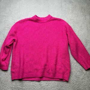 American Eagle hot pink sweater sz m